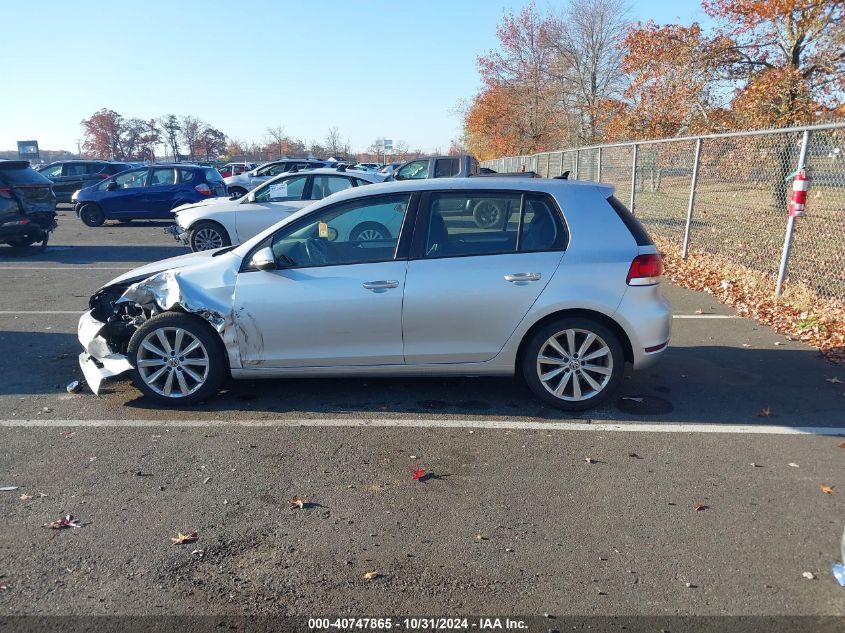 2012 Volkswagen Golf Tdi 4-Door VIN: WVWNM7AJ4CW219202 Lot: 40747865