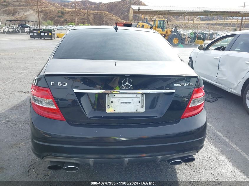 2010 Mercedes-Benz C 63 Amg VIN: WDDGF7HB0AF441482 Lot: 40747953