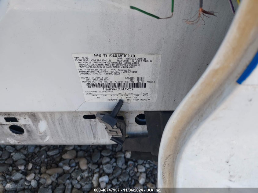 2014 FORD POLICE INTERCEPTOR - 1FAHP2MK3EG175269