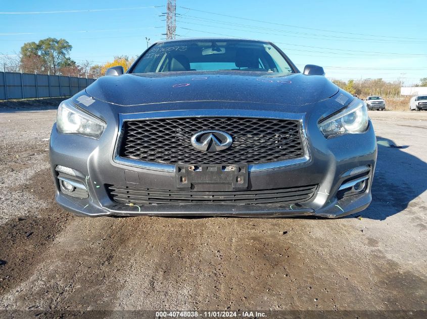 2015 Infiniti Q50 VIN: 0JN1BV7ARXFM40075 Lot: 40748038