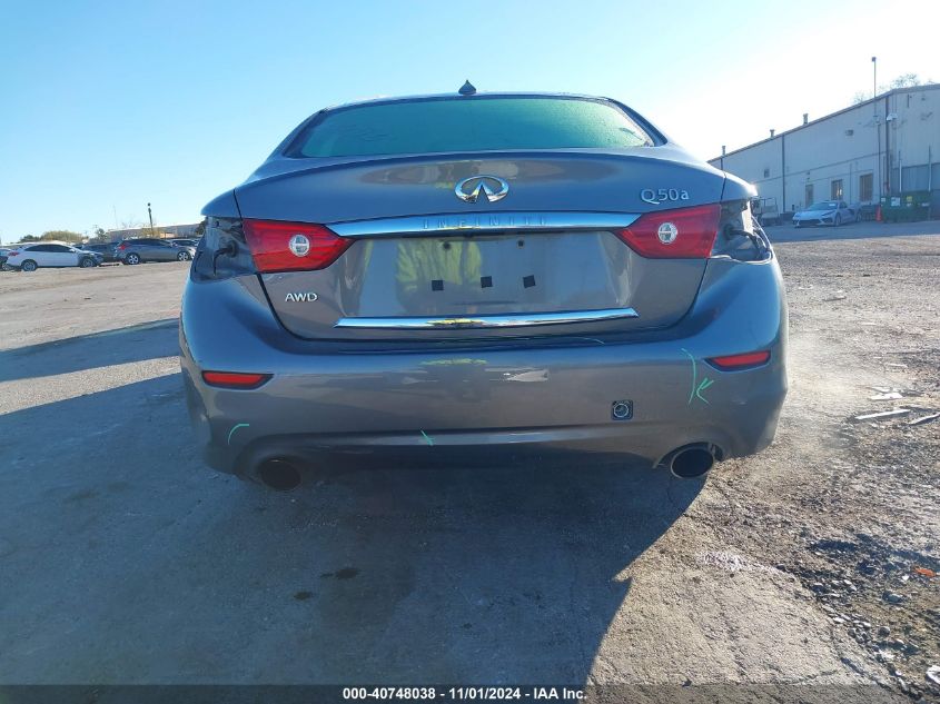 2015 Infiniti Q50 VIN: 0JN1BV7ARXFM40075 Lot: 40748038