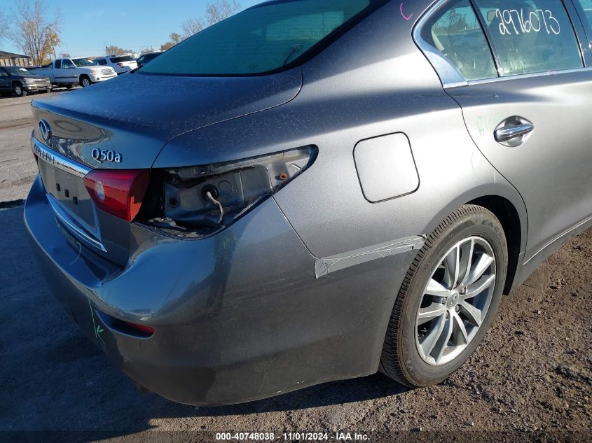 2015 Infiniti Q50 VIN: 0JN1BV7ARXFM40075 Lot: 40748038