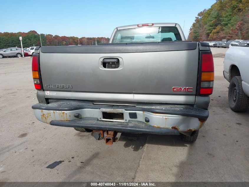 2006 GMC Sierra 2500Hd Work Truck VIN: 1GTHK24U76E156764 Lot: 40748043