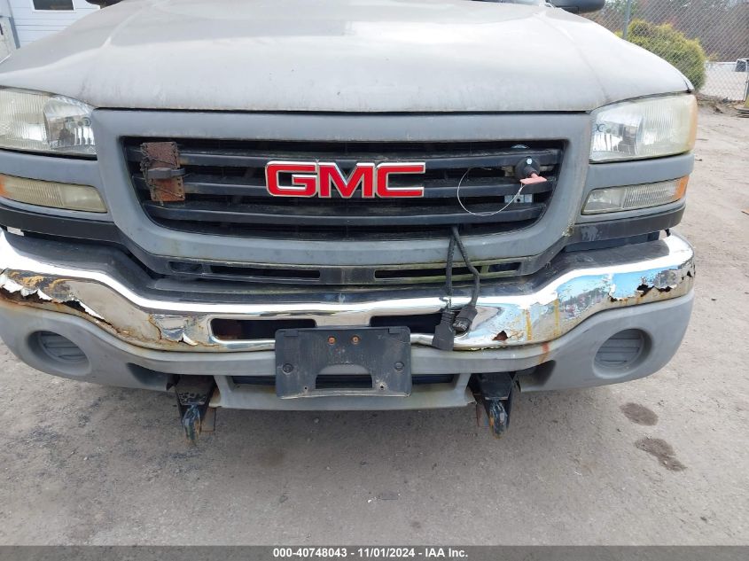 2006 GMC Sierra 2500Hd Work Truck VIN: 1GTHK24U76E156764 Lot: 40748043