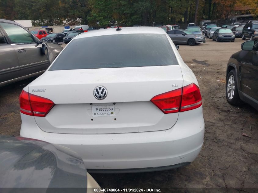 2012 Volkswagen Passat 2.5L Se VIN: 1VWBH7A34CC096945 Lot: 40748064