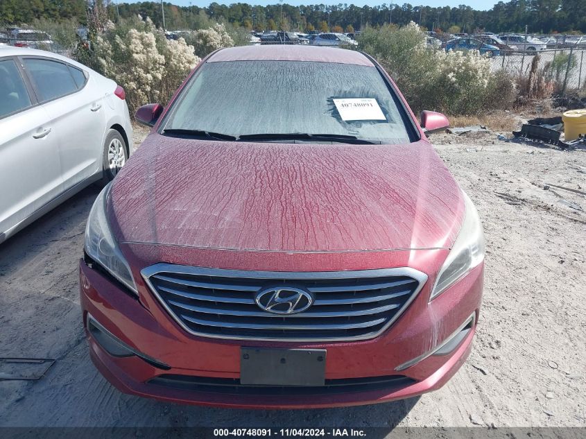 2015 Hyundai Sonata Se VIN: 5NPE24AF0FH153175 Lot: 40748091