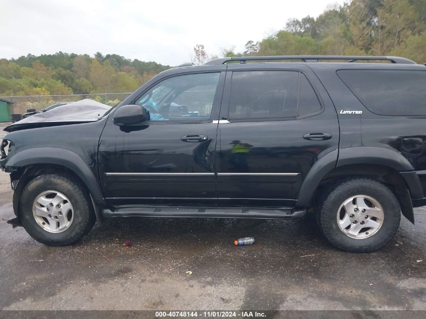 2002 Toyota Sequoia Limited V8 VIN: 5TDZT38A42S083932 Lot: 40748144