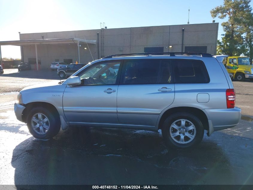 2002 Toyota Highlander Limited V6 VIN: JTEGF21A820037439 Lot: 40748152