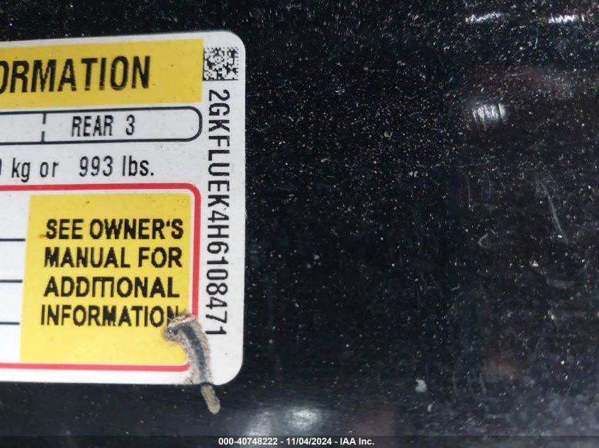 2017 GMC TERRAIN SLT - 2GKFLUEK4H6108471