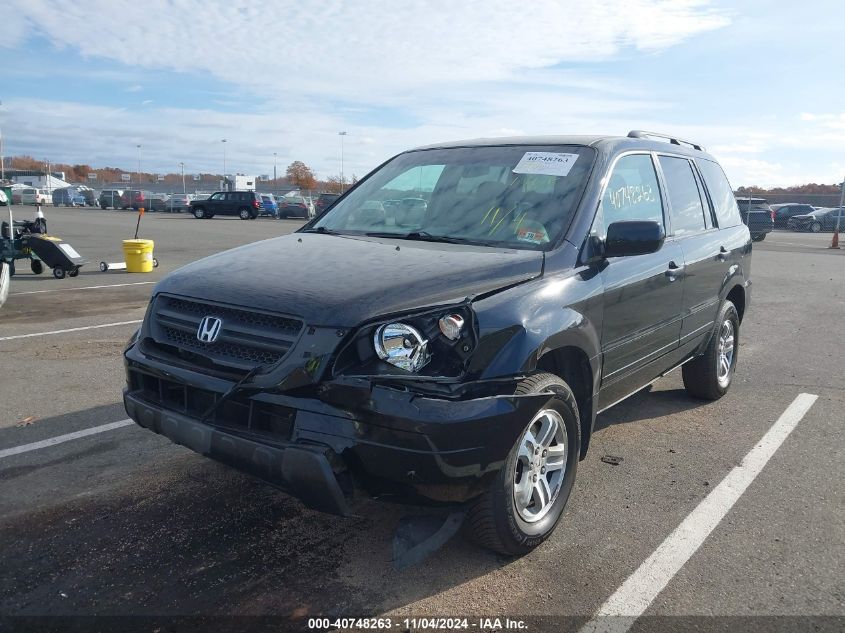 2005 Honda Pilot Ex VIN: 2HKYF18495H524725 Lot: 40748263