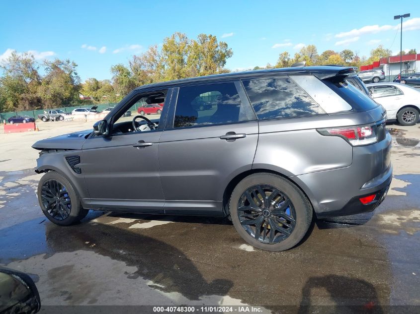 2017 Land Rover Range Rover Sport 5.0L V8 Supercharged Svr VIN: SALWZ2FE5HA143703 Lot: 40748300