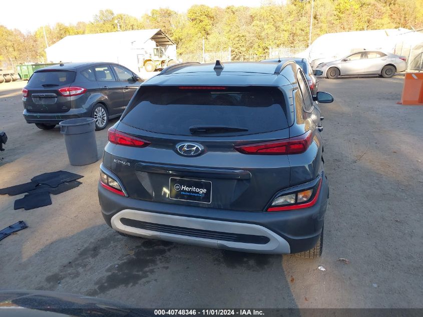 2022 Hyundai Kona Sel VIN: KM8K62AB7NU768279 Lot: 40748346