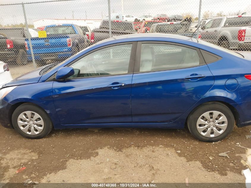 2016 Hyundai Accent Se VIN: KMHCT4AE0GU155510 Lot: 40748365