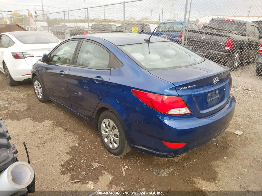 2016 Hyundai Accent Se VIN: KMHCT4AE0GU155510 Lot: 40748365