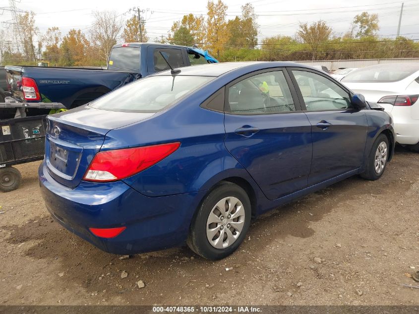 2016 Hyundai Accent Se VIN: KMHCT4AE0GU155510 Lot: 40748365