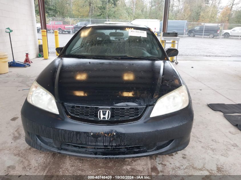 2005 Honda Civic Ex VIN: 1HGEM22905L033850 Lot: 40748409