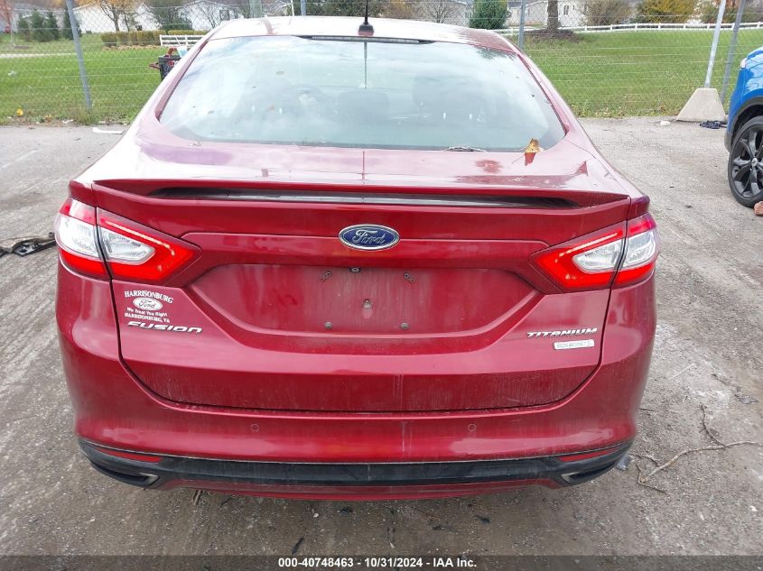 2015 Ford Fusion Titanium VIN: 3FA6P0K92FR124240 Lot: 40748463