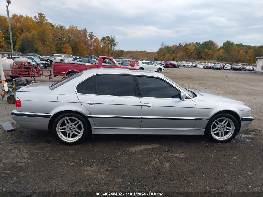 2001 BMW 740Il VIN: WBAGH83411DP25778 Lot: 40748482