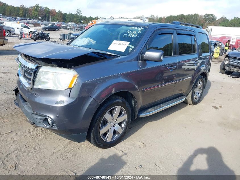 2014 Honda Pilot Touring VIN: 5FNYF4H90EB020382 Lot: 40748549