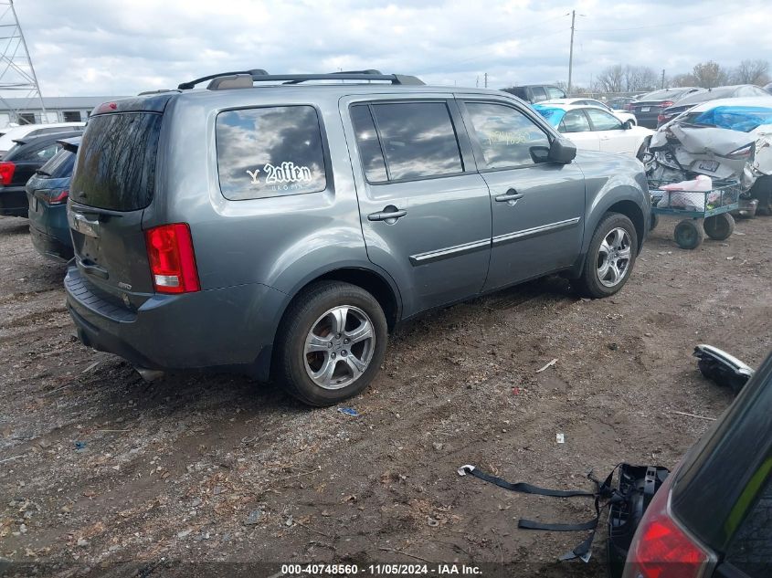 2012 Honda Pilot Ex-L VIN: 5FNYF4H50CB034275 Lot: 40748560