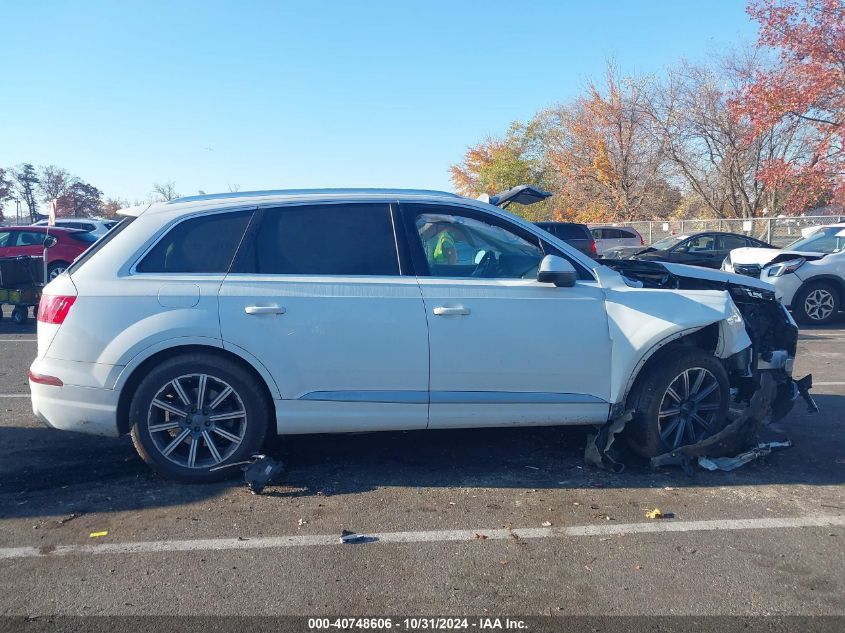 2017 Audi Q7 3.0T Premium VIN: WA1LAAF79HD057882 Lot: 40748606