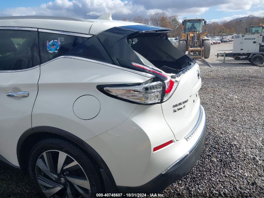 2018 Nissan Murano Platinum VIN: 5N1AZ2MH6JN156971 Lot: 40748607