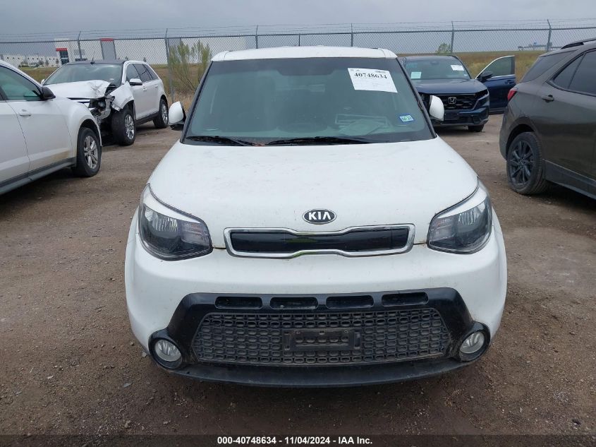 2016 Kia Soul + VIN: KNDJP3A50G7856136 Lot: 40748634