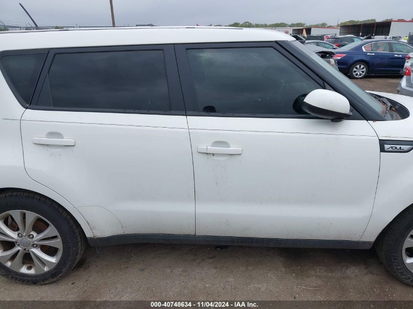 2016 Kia Soul + VIN: KNDJP3A50G7856136 Lot: 40748634