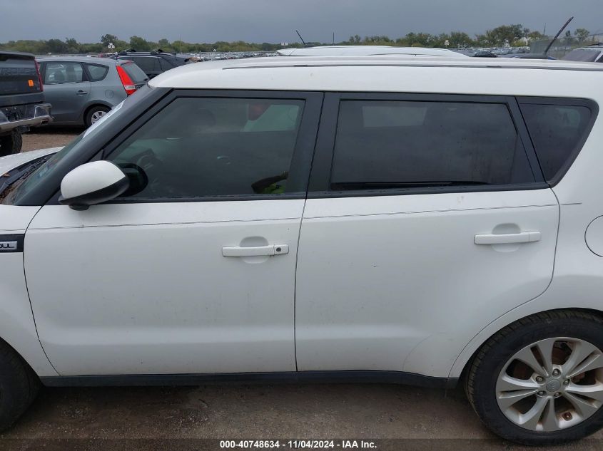 2016 Kia Soul + VIN: KNDJP3A50G7856136 Lot: 40748634