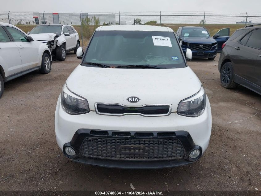 2016 Kia Soul + VIN: KNDJP3A50G7856136 Lot: 40748634