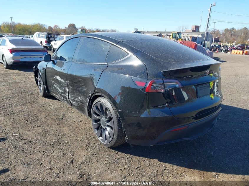 2021 Tesla Model Y Performance Dual Motor All-Wheel Drive VIN: 5YJYGDEF0MF215890 Lot: 40748647