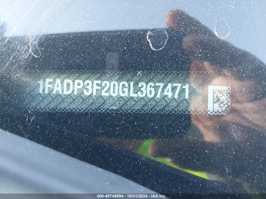 2016 FORD FOCUS SE - 1FADP3F20GL367471