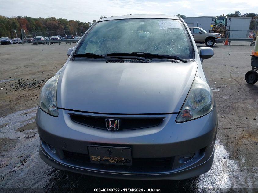 2008 Honda Fit Sport VIN: JHMGD386X8S001359 Lot: 40748722