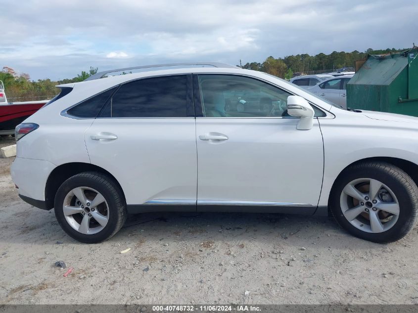 2012 Lexus Rx 350 VIN: 2T2BK1BA8CC151141 Lot: 40748732