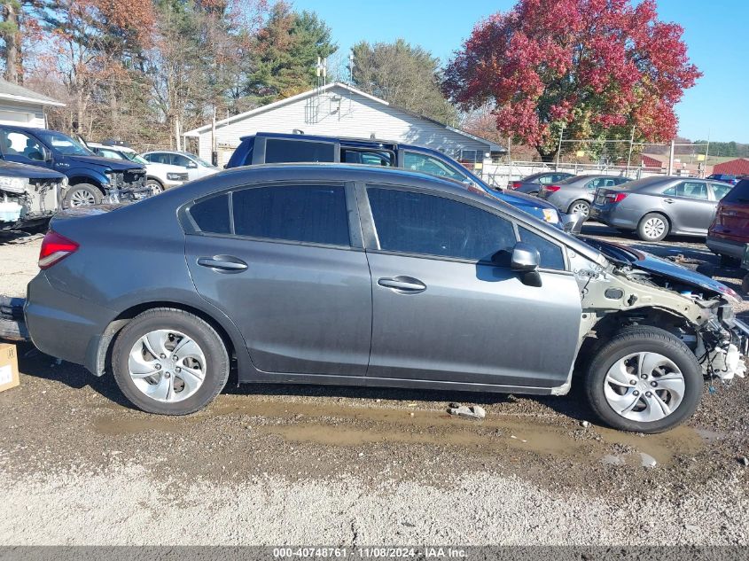 2013 Honda Civic Lx VIN: 2HGFB2F54DH575286 Lot: 40748761