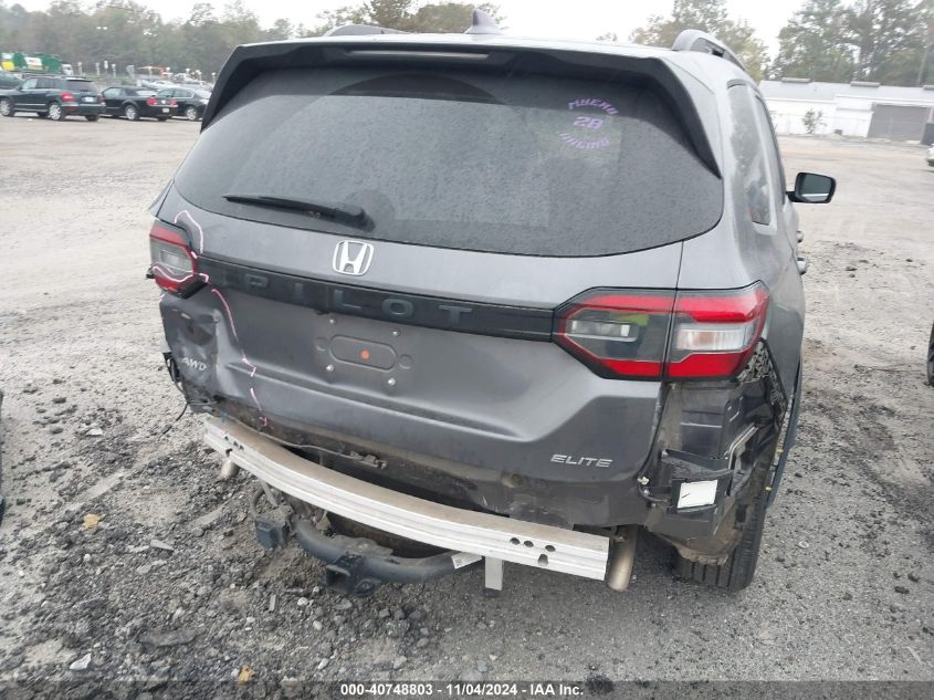 2023 Honda Pilot Awd Elite VIN: 5FNYG1H89PB035369 Lot: 40748803