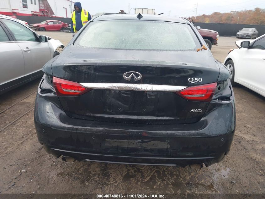 2021 Infiniti Q50 Luxe Awd VIN: JN1EV7BR1MM754313 Lot: 40748816