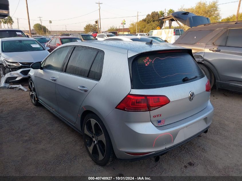 2017 Volkswagen Golf Gti Autobahn 4-Door/S 4-Door/Se 4-Door/Sport 4-Door VIN: 3VW447AU1HM057149 Lot: 40748927