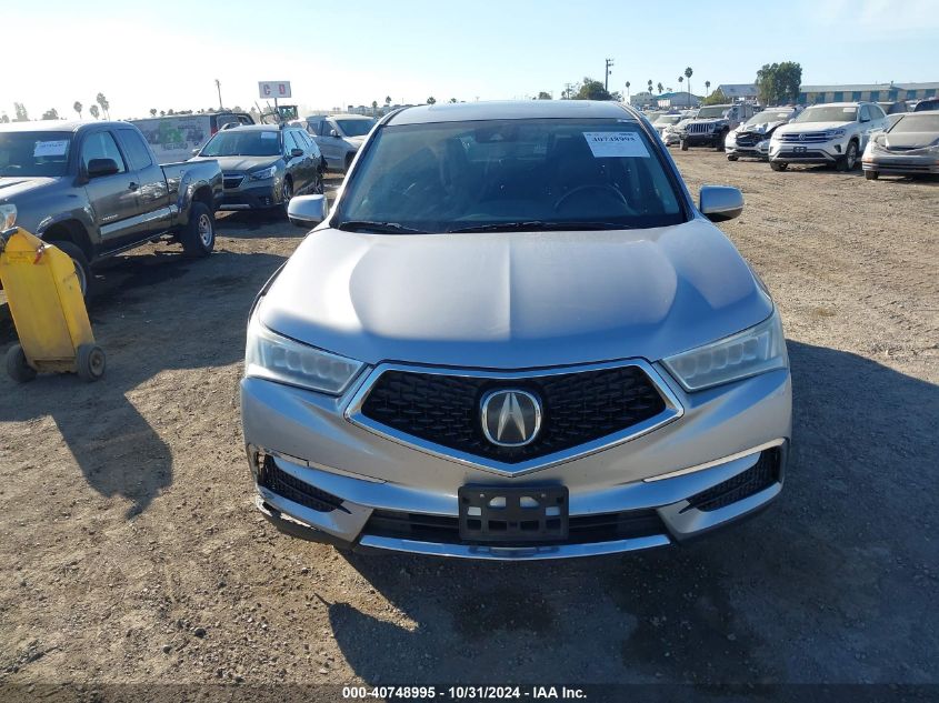 2017 Acura Mdx VIN: 5FRYD3H33HB012999 Lot: 40748995