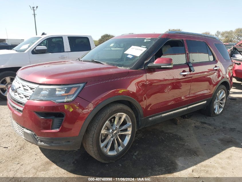 2018 Ford Explorer Limited VIN: 1FM5K7F87JGB07668 Lot: 40748998