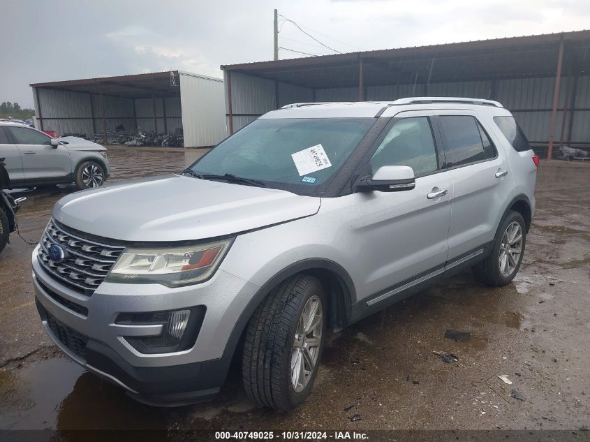 VIN 1FM5K8F88GGB27474 2016 Ford Explorer, Limited no.2