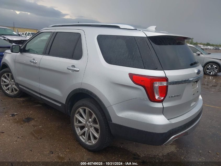 VIN 1FM5K8F88GGB27474 2016 Ford Explorer, Limited no.3