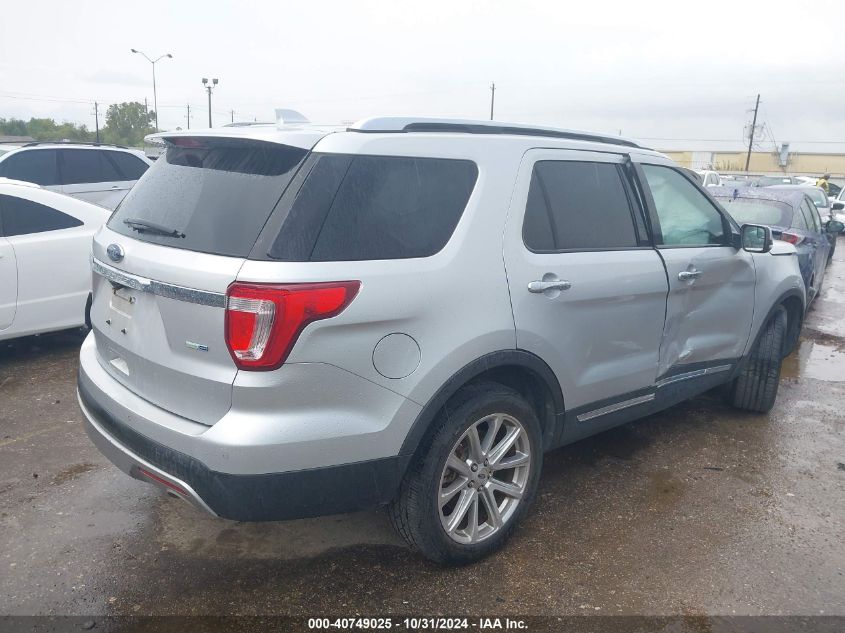 VIN 1FM5K8F88GGB27474 2016 Ford Explorer, Limited no.4