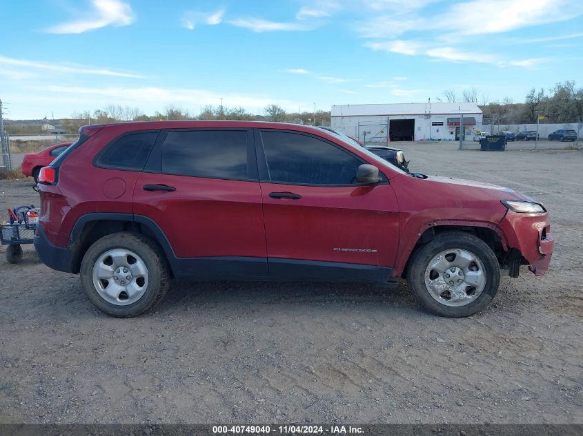 2017 Jeep Cherokee Sport 4X4 VIN: 1C4PJMAB2HW537593 Lot: 40749040