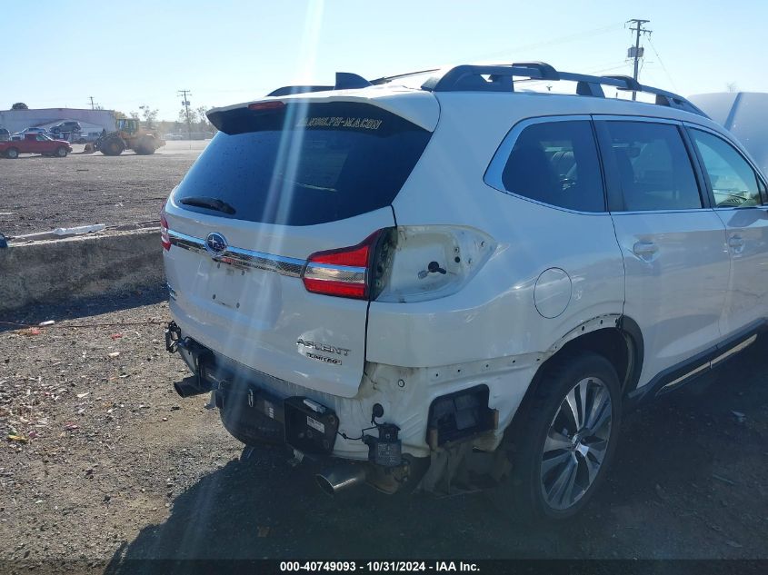 2019 Subaru Ascent Limited VIN: 4S4WMAMD8K3412391 Lot: 40749093