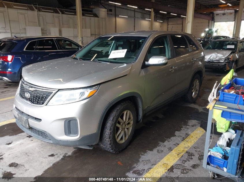 VIN 5XYKTCA6XEG543734 2014 KIA Sorento, LX no.2