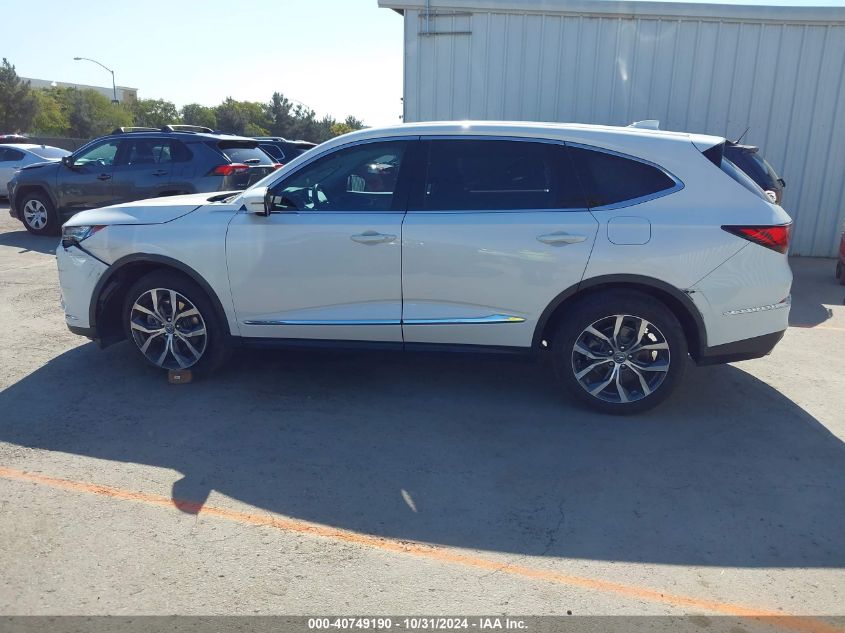 2023 Acura Mdx Technology Package VIN: 5J8YD9H43PL008350 Lot: 40749190