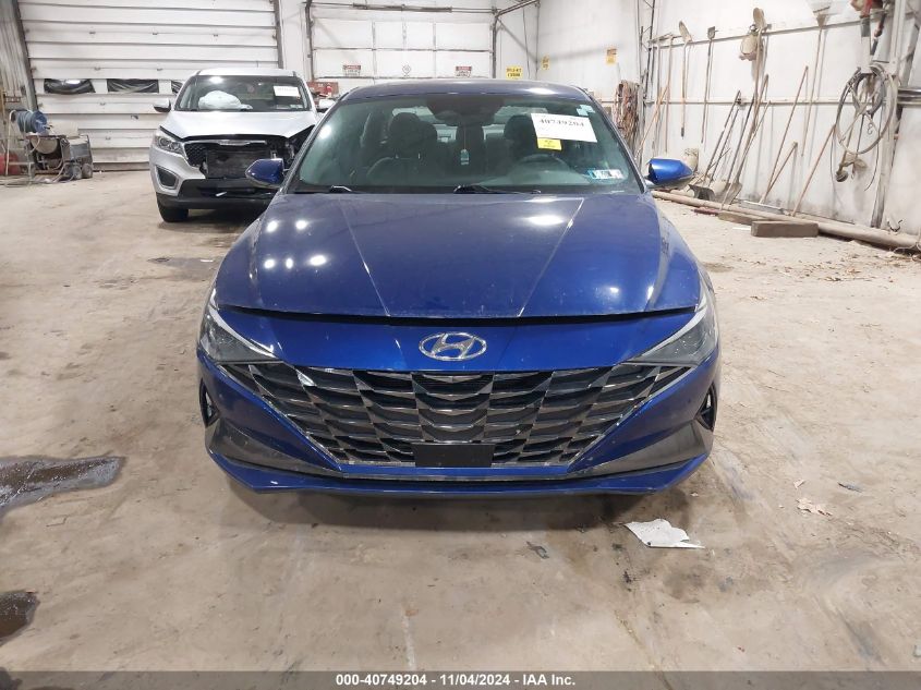 2022 Hyundai Elantra Sel VIN: 5NPLN4AG9NH073301 Lot: 40749204