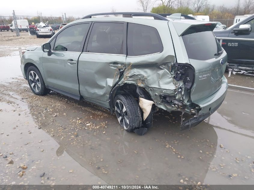 2017 Subaru Forester 2.5I Limited VIN: JF2SJARC3HH557492 Lot: 40749211