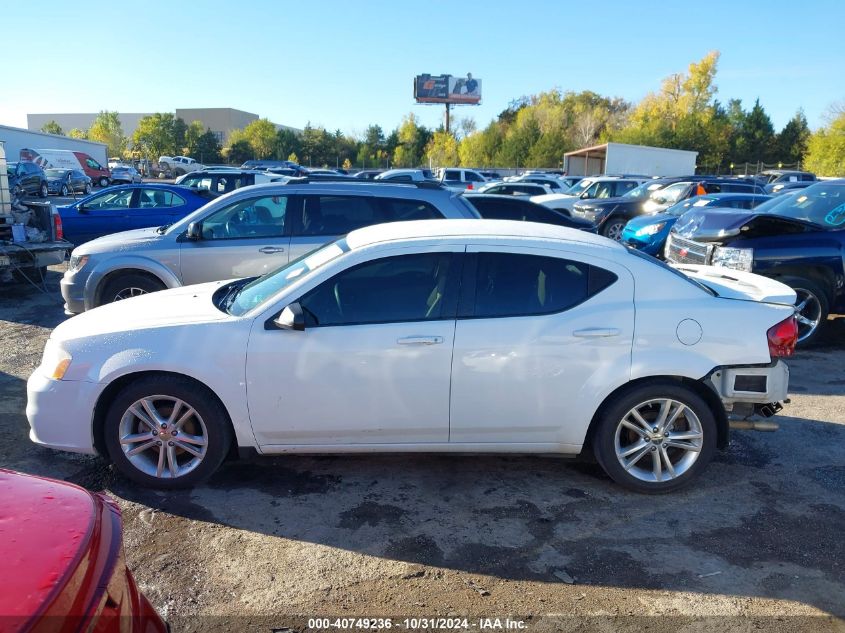 2013 Dodge Avenger Se V6 VIN: 1C3CDZAG0DN621804 Lot: 40749236